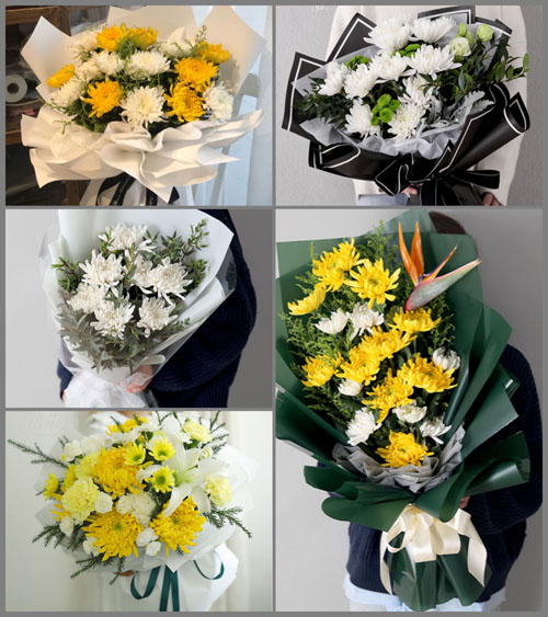 新疆伊犁州奎屯市白事花束代送